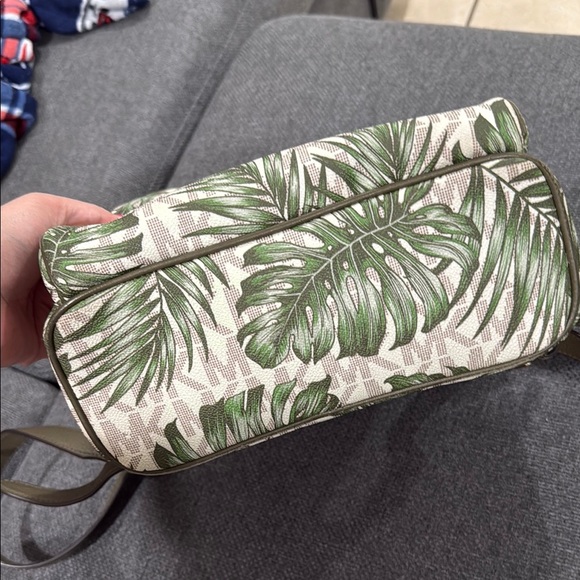 Michael Kors Green and Cream Tropical Backpack - Picture 8 of 9